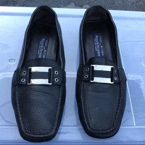 Stuart Weitzman for Russell Bromley black mules